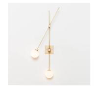 ZBZFGE Minimalist Geometric Lines Rotatable Headlight Gold Bedside,for Various Rooms
