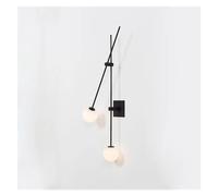 ZBZFGE Minimalist Geometric Lines Rotatable Headlight Gold Bedside,for Various Rooms