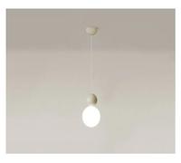 ZBZFGE Minimalist Resin Chandelier in White with Iron Finish - Compatible for Various Spaces