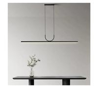 ZBZFGE Minimalist Strip Pendant Light Compatible with Living Room, Dining Room and Kitchen Black Pendant Light Home Decor Suspension,Chandelier Lamps