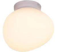 ZBZFGE Nordic Creative Milky White Pebble Bedroom Light Minimalist Hallway Aisle Ceiling Lamp Mid Century Cream Wind Children's Room Chandelier for Porch Stairs Balcony Entrance/32Cm*23Cm