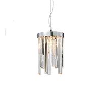 ZBZFGE Nordic Crystal Chandelier Luxury Round Living Dining Room Bedroom Duplex Stairs Lobby Tassel Light-Silver 32cm,Hanging Light(20 * 32cm)