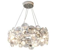 ZBZFGE Nordic Crystal Lamp Romantic Bedroom Chandelier for Living Dining Room Fixture,Hanging Light