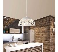 ZBZFGE Nordic Retro Chandelier, E27 Iron Hollow out Metal Pendant Hanging Wire Adjustable Ceiling Fixture, for Kitchen Island Bedroom Foyer,Hanging Light