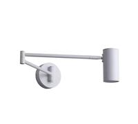 ZBZFGE Nordic Swing Arm Lamp, Cylindrical LED Adjustable Angle Wall Light for Study Living Room Hallway Bedroom