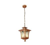 ZBZFGE Outdoor Garden Villa Waterproof Pendant Lamp American Balcony Corridor Gazebo Chandelier Light Exterior Courtyard Aluminum Glass Suspension Lantern Landscape E27 Fixtu Present