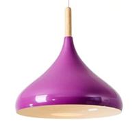 ZBZFGE Pendant Lights with Screw, Wooden Decorative Crafts, Industrial Farmhouse Chandelier, Height Adjustable Ceiling Lantern, for Kitchen Island and Bar(Purple,9.4in)