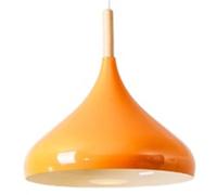 ZBZFGE Pendant Lights with Screw, Wooden Decorative Crafts, Industrial Farmhouse Chandelier, Height Adjustable Ceiling Lantern, for Kitchen Island and Bar(Orange,9.4in)