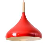 ZBZFGE Pendant Lights with Screw, Wooden Decorative Crafts, Industrial Farmhouse Chandelier, Height Adjustable Ceiling Lantern, for Kitchen Island and Bar(Red,12.6in)