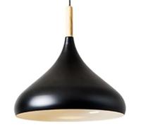 ZBZFGE Pendant Lights with Screw, Wooden Decorative Crafts, Industrial Farmhouse Chandelier, Height Adjustable Ceiling Lantern, for Kitchen Island and Bar(Black,12.6in)