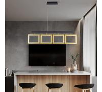 ZBZFGE Rectangular Chandelier for Living Room & Dining Area - Decorative and Energy-Efficient Iron Lampshade