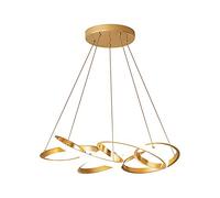 ZBZFGE Remote Dimming Chandelier Ceiling Light Restaurant Pendant Lights Surround - High End Chandeliers Gold Decorative Light 65W / 78W Remote Control Dimming ，Hanging Lamp