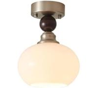 ZBZFGE Retro Minimalist Bedroom Semi-Flush Mount Light Nordic Creativity Glass Hallway Ceiling Lamp Mid Century Cloakroom Chandelier for Study Room Entryway Attic Bathroom Aisle Stairs/a
