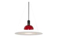 ZBZFGE Scandinavian Flying Saucer Red and Black Ceiling Restaurant Dining Room Kitchen Island Pendant Indoor Lighting, Chandelier Light Fixture,Hanging Light(Red)
