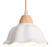 ZBZFGE Screw Single-Head Chandelier, Industrial Style Ceramic Pendant Lamp, Flush Mount Ceiling Hanging Light