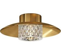 ZBZFGE Semi Flush Mount Hallway Light Home Decoration Nordic Creativity Copper Crystal Bedroom Ceiling Lamp Mid Century Balcony Chandelier for Cloakroom Aisle Stairs Entrance Hall