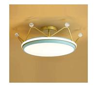 ZBZFGE Semi-Recessed Round Creative Crown Modeling Lamp Led Dimmable Lighting for Bedroom Hallway Entryway Kitchen Ceiling Lamps/Blu/19.7In(White Light)