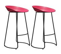 ZBZFGE Set of Counter Height Stools, Backless Stool Home Bar Furniture for Kitchen and Pub (Pink,70cm)