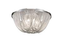 ZBZFGE Silver Aluminum Chandelier Lighting Engineering Luxury Chain Tassel Lamp Compatible with Restaurant Decor V-intage,Hanging Light(Dia60cm)