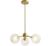 ZBZFGE Single Head Sputnik Chandelier Brass Semi Flush Mount Ceiling Light Mid Century Pendant Compatible with Bedroom Foyer Dining Room Restaurant Listed(3 he
