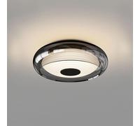 ZBZFGE Smoke Gray Glass Bedroom Flush Mount Light Nordic Creativity Round Hallway Close to Ceiling Lamp Fixture Mid Century Kitchen Chandelier for Aisle Balcony Living Room Cloakroom