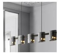 ZBZFGE Smoked Glass Chandelier Room Decoration Luxury Glass Ceiling Pendant Restaurant Living Room Bedroom Light Fixtures ，Crystal Chandelier for Living Room