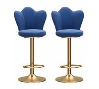 ZBZFGE Stools Set of 2,with Adjustable Height °Swivel, Ergonomic High Barstools for Bar Counter, Home and Kitchen Island (Blue)