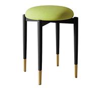 ZBZFGE Technical Cloth Barstool Kitchen Dining Vanity Stool Chair Bar Stools with 4 Strong and Metal Legs, 29cmx46cm (Green)
