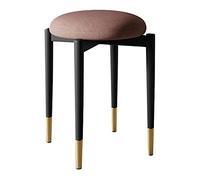 ZBZFGE Technical Cloth Barstool Kitchen Dining Vanity Stool Chair Bar Stools with 4 Strong and Metal Legs, 29cmx46cm (Coffee)