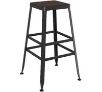 ZBZFGE Vintage 26/30in Height Bar Stools with Backs, Counter Stool for Kitchen Island, Pub, and Bistro, Restaurant, Iron Metal Frame, 300lbs (B-1PS,65cm)