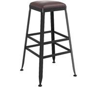 ZBZFGE Vintage 26/30in Height Bar Stools with Backs, Counter Stool for Kitchen Island, Pub, and Bistro, Restaurant, Iron Metal Frame, 300lbs (A-1PS,75cm)