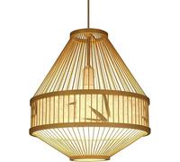 ZBZFGE Vintage Rattan Ceiling Chandelier for Living Room, Dining and Study - Natural Light & Decor