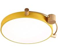 ZBZFGE Wall Lamp Wooden 1 LED Ceiling Lamp Flush Mount Ultra-Thin Ceiling Light Bedroom Ceiling Lighting Daylight White 6000k Ceiling Hanging Light Fixture Compatible with Living Room Bedroom Office