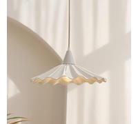 ZBZFGE White Ceramic Chandelier for Dining Room and Bedroom - Compatible with Various Spaces