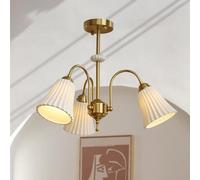 ZBZFGE WQHPLMD Mid Century Milk Dining Table Gold Nordic Large Ceiling Pendant Light Cylinder White Glass Chandelier for ?Bedroom Living Room Farmhouse Kitchen Foyer Entryway