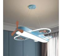 ZBZFGE Wrought Iron LED Chandelier, Nordic Style - Adjustable Hanging Wire for Children's Room Decor (Color Pink, Size 65cm)