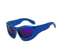 ZCABYBD Gafas de Sol Y2k Burbuja Personalizadas Forma Cóncava Hip-Hop Tendencia Moda-3