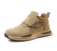 ZCBYBT Zapatos de Seguridad para el Invierno, Calzado de Trabajo para electricistas con Aislamiento de 10 KV, Resistentes al Desgaste y Antideslizantes,Beige,44 EU