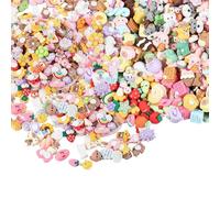 Zcbzbn Juego de 100 colgantes decorativos de resina, con lomo plano, para manualidades, álbumes de recortes, manualidades y accesorios del hogar