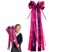 Zcbzbn Lazo para bolsas de azúcar, lazo para bolsas escolares, 60 × 20 cm, lazo para bolsas de azúcar, decoración para niñas y niños, para comienzo del cole (morado)