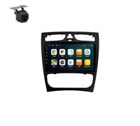 ZCBZBy Radio estéreo con pantalla táctil de 9 pulgadas Bluetooth para coche Android 14 compatible con Mercedes Benz Clase C S203 CL203 W203 2000-2004 Carplay Android Auto radio navegación para coche B