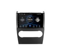 ZCBZBy Radio estéreo con pantalla táctil de 9 pulgadas Bluetooth para coche Android 14 compatible con Benz B200 Clase AB W169 A160 A180(2009-2012) Carplay Android Auto radio navegación para coche Blue
