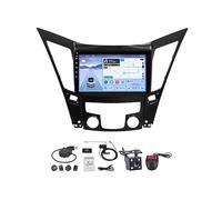 ZCBZBy Radio estéreo para automóvil con pantalla táctil de 9 pulgadas y doble Din con navegación GPS para Hyunda-i Sonata i40 i45 2011-2015 con Bluetooth, WiFi, enlace de espejo, soporte de navegación