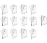 Zcccc 10 almohadillas adhesivas transparentes de repuesto para montaje en pared, para cocina, baño, ducha, organizador de bastidor, ganchos adhesivos sin clavos, accesorios de baño (calcomanía de