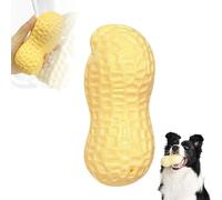 Zcccc Juguetes masticables para perros, juguete interactivo con forma de cacahuete para el cuidado dental para masticadores agresivos