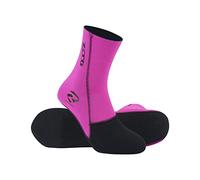 ZCCO Calcetines de neopreno de 3 mm, traje de neopreno, zapatos de piel de arena, surf, buceo, esnórquel, aletas, calcetines de playa para hombres, mujeres, natación, Rosa., M/L
