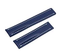 ZCCZJS 22/24 mm Fit For Breitling Strap Italy Genuine Leather Watch Band Premier B01 Colt Chronograph Avenger Aviator 8 316L Hebilla, Bamboo BLK