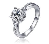 ZCCZJS 925 anillo de plata esterlina 1ct estilo d color moissanite anillo de boda anillo de boda anillo para mujeres joyas finas