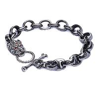 ZCCZJS 925 brazalete de dragón de unicornio de plata esterlina, pulseras de punk retro de estilo chino de estilo chino hombres y mujeres pareja de joyas de regalo de regalo de suerte de alta gama.