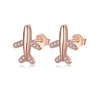 ZCCZJS 925 Solid Real Sterling Sweet Plane Pendings para Mujeres Joyas de Dama